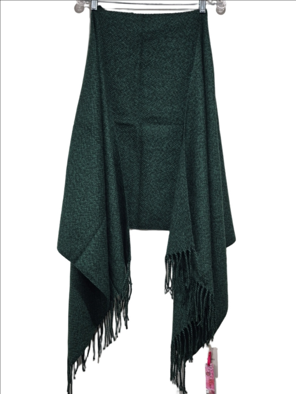 ICHI "A GOOD SC" Oversized Blanket Wrap Scarf Shawl in Scarab Green - NWT